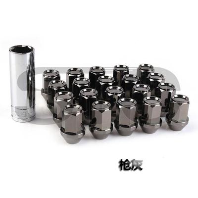 改565装m轻化7075铝合金改装轮毂量螺丝套35m螺母螺帽20个/汽车