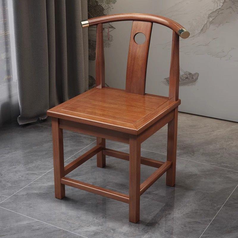 木围椅圈椅MGU新中式家用泡茶主人靠背禅椅茶椅月牙餐椅太实师桌