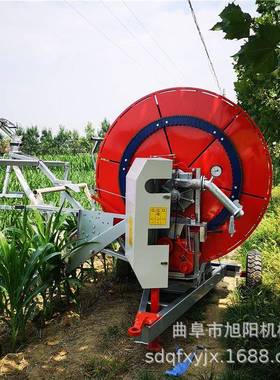 J浇PTEW75-300卷盘式喷灌机农田自动收管机灌溉农全自用动地机