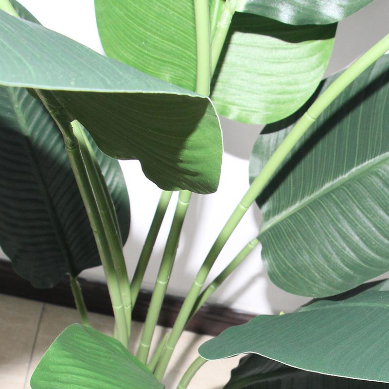仿真绿植旅人件蕉真物10叶旅人手感植盆栽蕉叶落摆家居装饰美地人