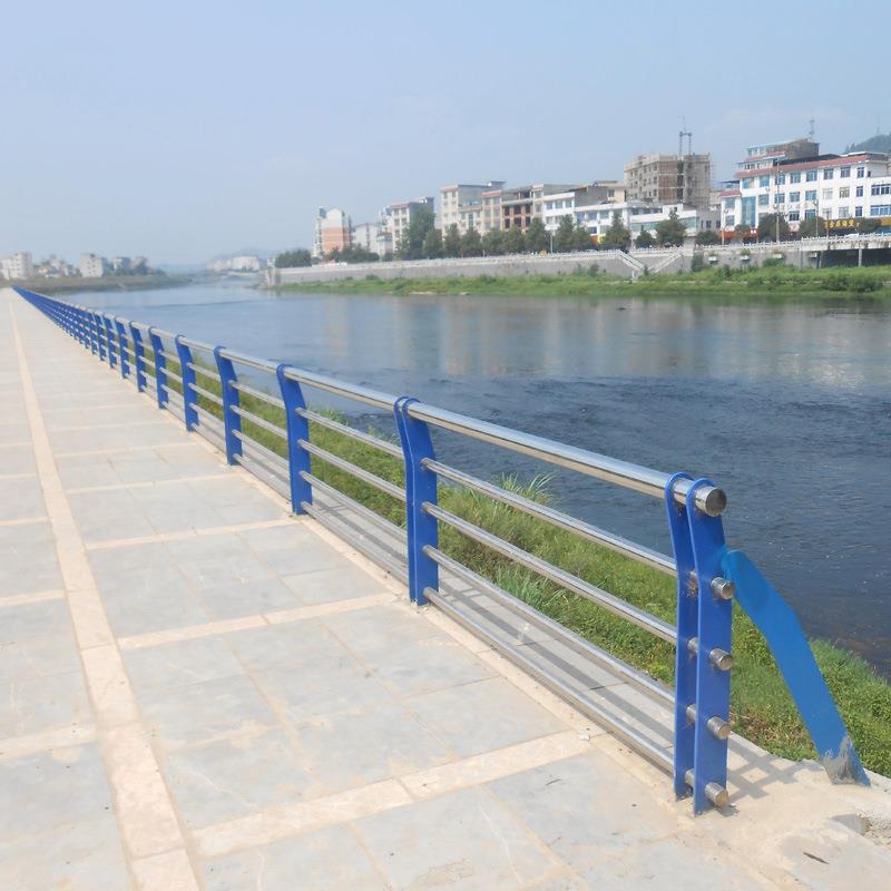 不锈钢景观河483道梁防护撞护道路两侧防防栏撞桥护栏桥梁护栏厂