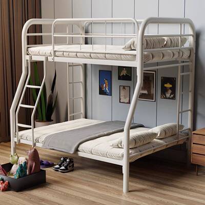 厚上下床子母床铁高低上下铺学生宿舍床床双人床钢架756床加上下