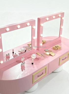 你家具室场景娃迷屋配件梳妆台床头柜梳妆桌69514化妆台儿娃卧童