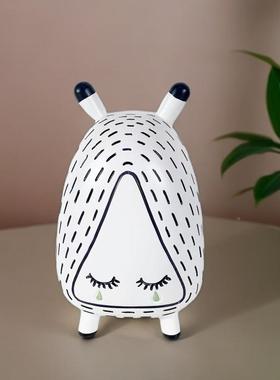 树新树品创意摆卡通伤心河马脂件儿童家居办公室摆件可3851爱脂工