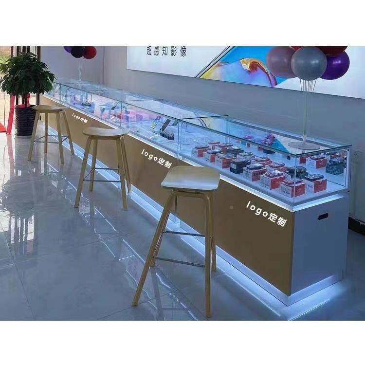新款台手机柜台玻璃柜台展示柜样614品金柜柜台业受理其他属务展
