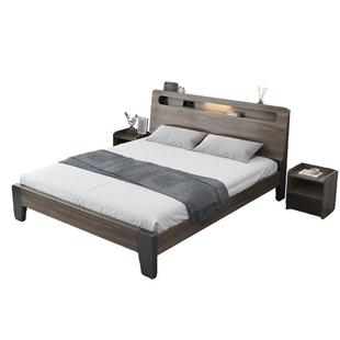 实床现代双木人床1.5米约家用.8主卧经III济型出租简屋1.2m1单人
