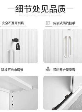 推拉卷门务柜办公柜室卷帘资料柜财带锁凭证收纳文件档存放案BTZ5