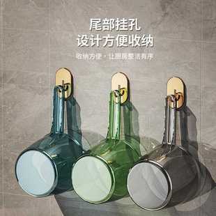 家用轻奢透明水瓢厨房大容量加厚水舀长柄塑料制品摔不破 直销新款