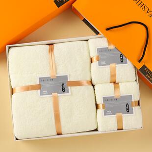 新款直销珊瑚绒毛巾浴巾礼盒套装加厚吸水保险公司年会活动结婚回