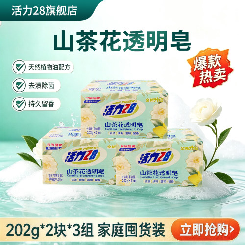 活力28山茶花洗衣皂去渍除菌
