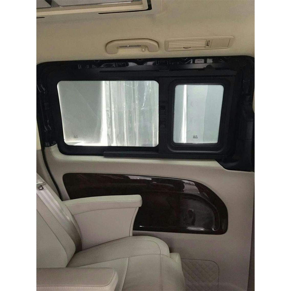 V级 V260L VCLASS 新威霆改装 中门推拉窗玻璃可开窗户