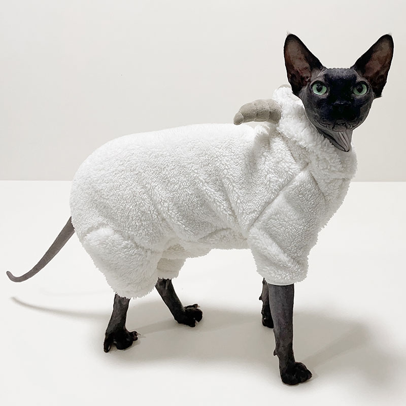 秋冬斯芬克斯德文猫小羊装四脚服