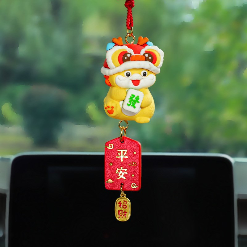 工厂直供c创意龙年生肖汽车挂件祥龙礼品汽车内饰用品个性车载挂