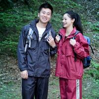 騎安雨衣雨褲套裝透氣全身男女分體外賣騎行反光防暴雨水電動(dòng)車披