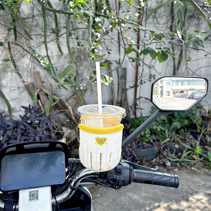 电动车后视镜水杯架小q手机支架电瓶车小牛电摩奶茶手机置物架