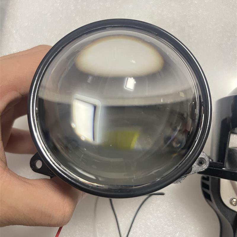 60W足球标3寸透镜LED改装升级汽车摩托车大灯海5远近一体超亮聚光