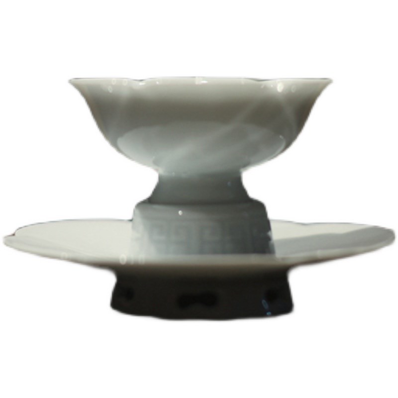 宋青书院《仿宋冲茶器》葵花茶盏 宋风玉兰茶壶青瓷茶具中式