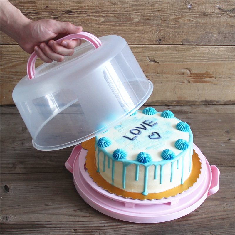 加厚6/8/10寸单层手提生日蛋糕甜品盒子透明塑料便携式纸杯保鲜盒,厨房/烹饪用具,点心包装盒/包装袋,淘宝优惠券,粉丝福利购,淘宝优惠卷