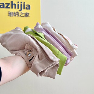 班纳之家宝宝秋冬季无骨加绒开扣儿童外套一体绒婴幼儿小开衫衣服