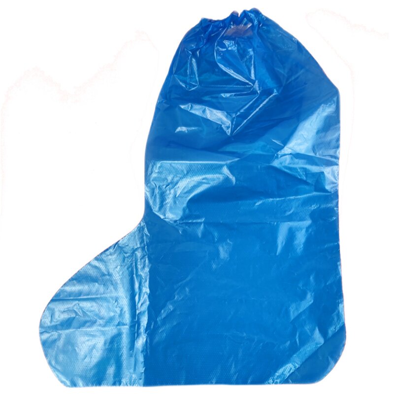 一次性鞋套长筒防水雨天养殖场靴套 滑漂流加厚塑料脚套500只包邮