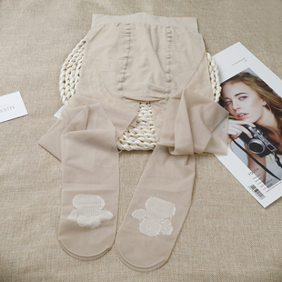 袜 猫爪袜子可爱脚印白皙肤丝袜浅肤连裤 迟到姐姐 任意剪不脱丝
