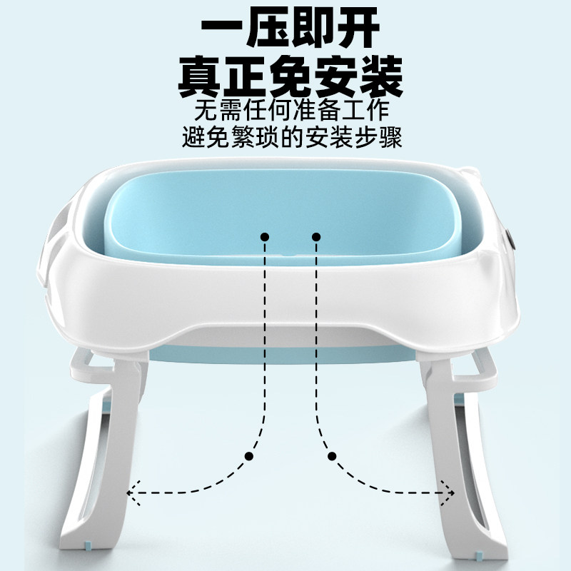 狗狗洗澡盆可折叠高水位泡澡桶 泰迪spa浴缸猫咪洗澡池宠物排水桶