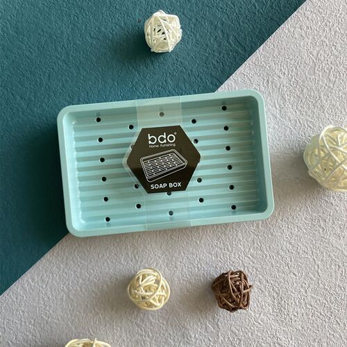 bdo欧式方形皂盒双层沥水皂盒皂缸肥皂架沥水盒简约香皂盒长方形