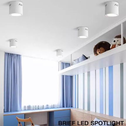 led明装筒灯4寸5寸6寸8寸商场展厅吸顶式吊杆防眩光免开孔圆桶灯