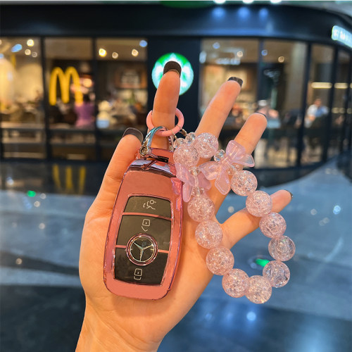 奔驰钥匙套新E级C级A级A200L包C260L车E300L壳GLC300/GLE/GLA扣女