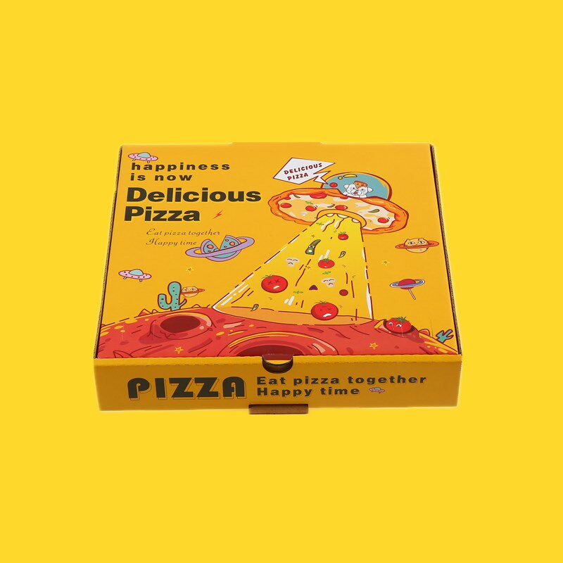 披萨打包盒子商用7 8 9 10 12英寸外卖炸鸡盒pizza食品包装可定制