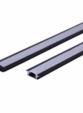 220VLED黑色硬灯条 定制展柜橱窗酒柜嵌入式长条灯衣柜超薄铝槽灯