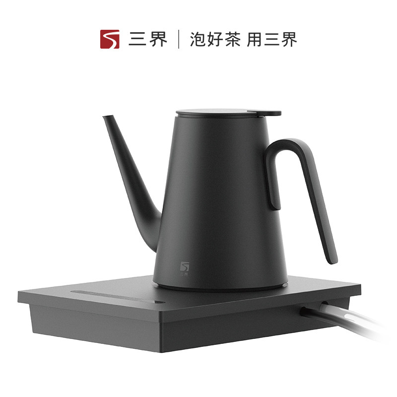 三界茶具妙控电热水壶嵌入式底部上水保温烧水壶泡茶专用茶盘套装