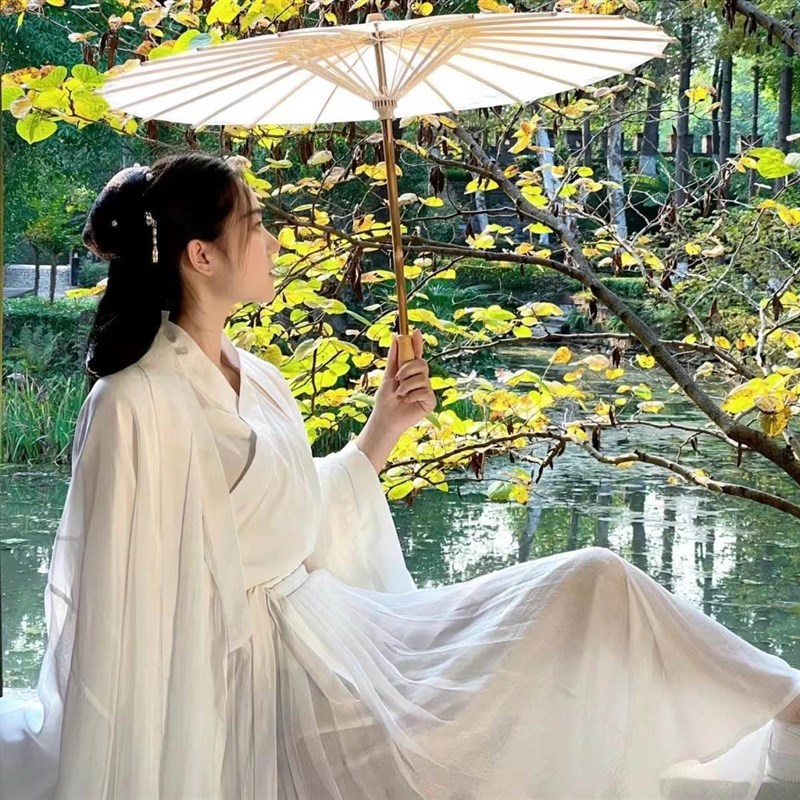 油纸伞男女古风防雨防晒实用桐油古代手工雨伞古典吊顶装饰汉服伞