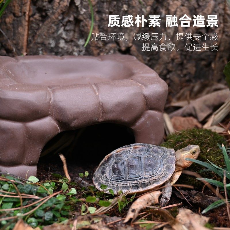 黄缘龟专用躲避屋窝爬宠半水龟饲养箱蓄水保湿造景洞穴陶瓷瓦片,宠物/宠物食品及用品,爬宠躲避/造景,淘宝优惠券,粉丝福利购,淘宝优惠卷
