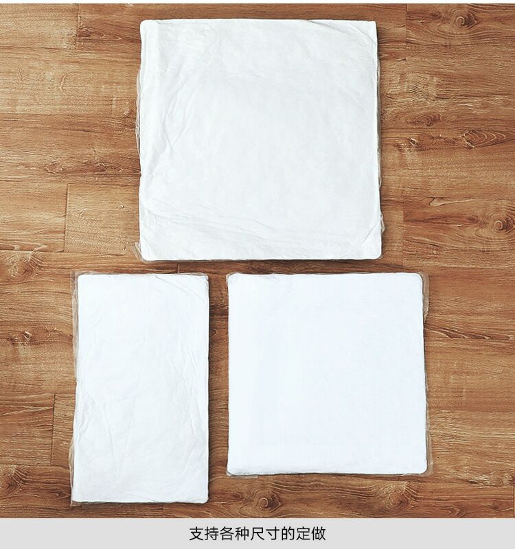 高弹pp棉枕芯加厚磨毛布抱枕芯压缩发货可拆卸舒适枕头芯靠垫芯