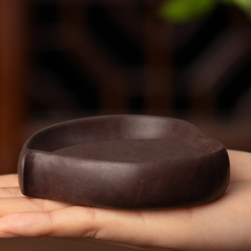 念桃 肇庆端砚书法专用宋坑砚台小楷书法专用天然原石笔墨纸砚便