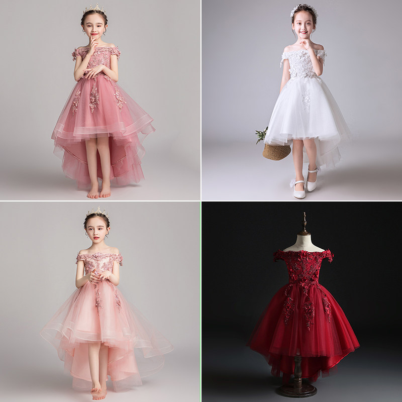 儿童礼服公主裙女童生日小花童主持人钢琴演出服演奏高端洋气夏季