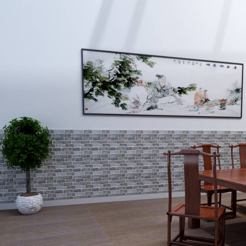 复古装饰砖纹立体墙贴自粘贴纸客厅照片背景墙仿古阳光房餐厅防水