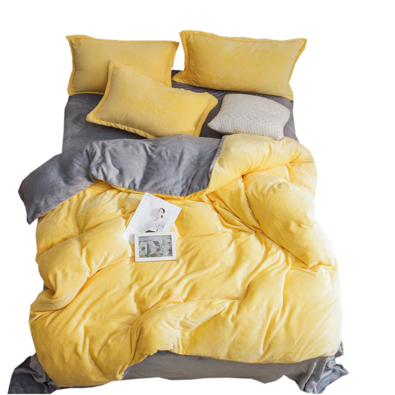 珊瑚绒四件套保暖法莱绒冬天双面毛绒床单被套加厚网红宿舍三件套,床上用品,床品套件/四件套/多件套,淘宝优惠券,粉丝福利购,淘宝优惠卷