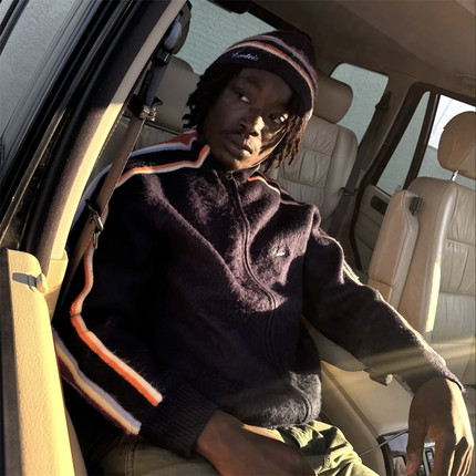 Corteiz 美式男女条纹袖拉链开衫 KNIT ZIP UP [NAVY] 针织衫外套