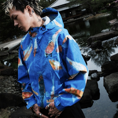 Mertra-锦鲤水溶满印logo防水硬壳冲锋衣夹克A美式街头欧美潮流