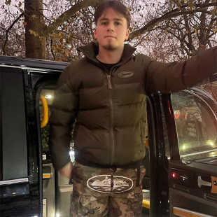 Trapstar 羽绒棉服超光速引擎男士绿色时尚外套英国潮牌 drill