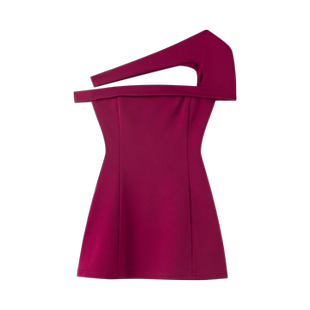 收腰设计感红色法式 显瘦修身 复古连衣裙 费尔岛风情 YOUENBB