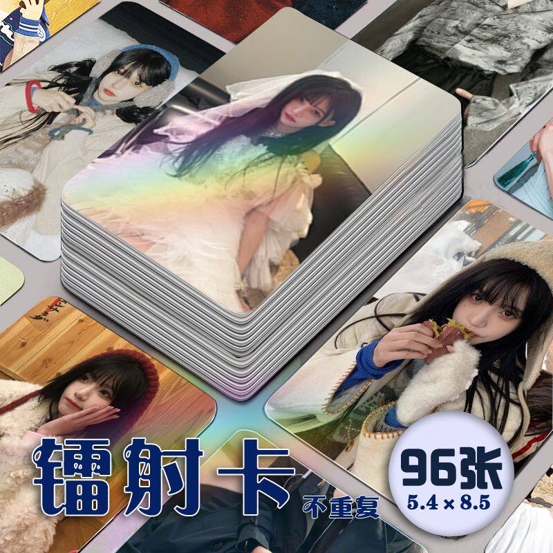 GNZ48张润镭射小卡96张全套周边自印生日写真随心配饭制lomo三寸