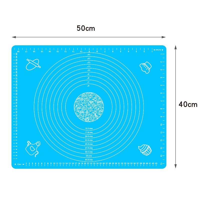 Large Silicone Mat Kitchen Kneading Dough Baking Mat Cooking