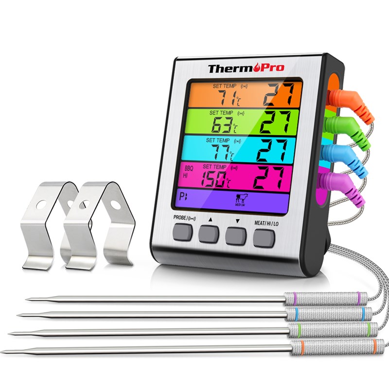 ThermoPro TP17H 4 Meat Probes Kitchen Oven Meat Thermometer