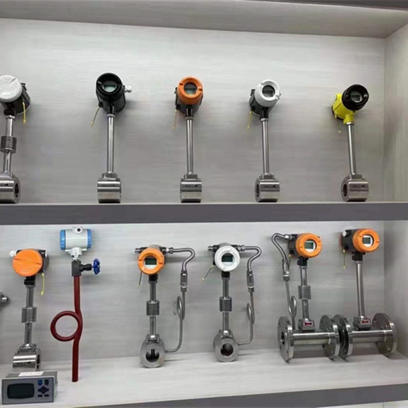 不锈钢智能涡街蒸汽流量计量表气体压缩空气高温液体导热油流量计