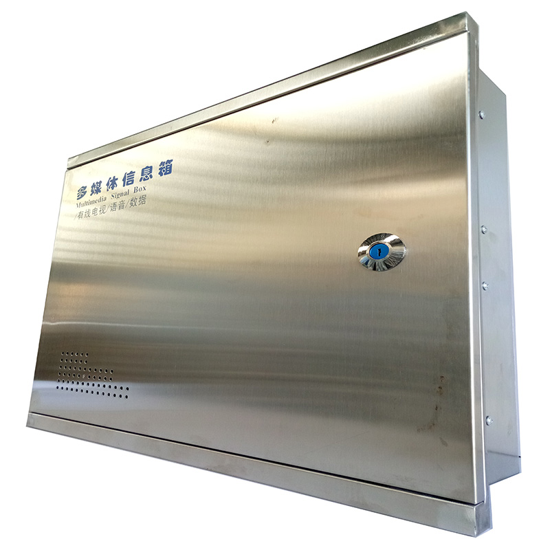 不锈钢弱电箱空箱400x500*100暗装入户信息箱接线盒多媒体集线箱