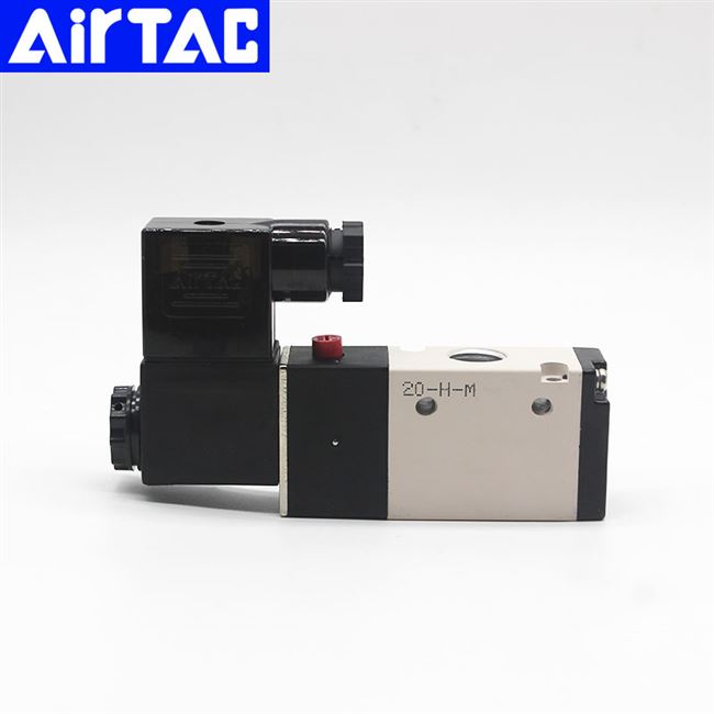 亚德客电磁气阀3v210-08 3v110-06 ac220v dc24v换向阀控制阀气动