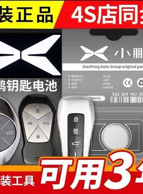 适用小鹏MONA M03/P7/G3/P5/G9/G3i汽车钥匙X9遥控器原装纽扣电池